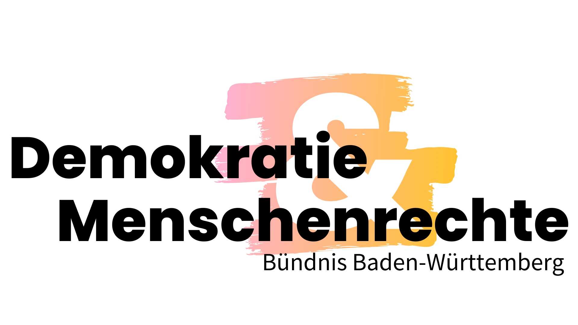 Logo Demokratie & Menschenrechte - Bündnis Baden-Württemberg